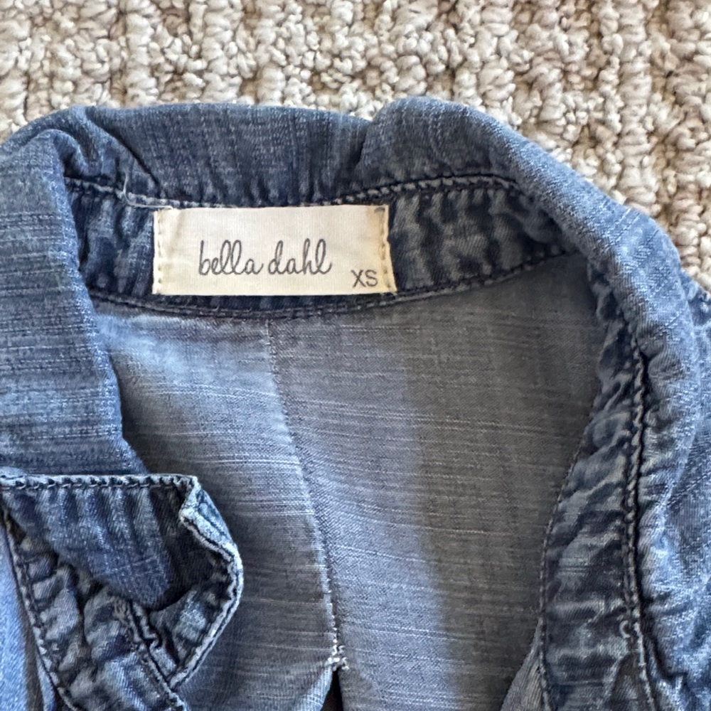 Bella Dahl Blue Button Down Shirt - Picture 2 of 2
